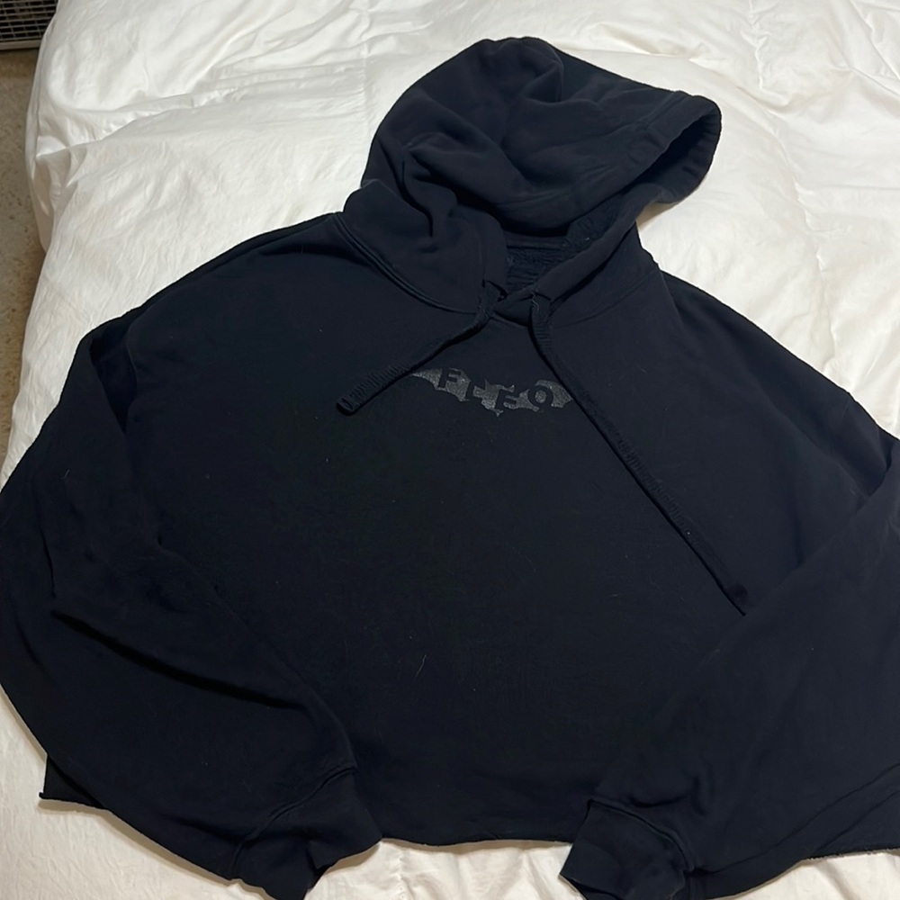Fleo cropped Batman hoodie